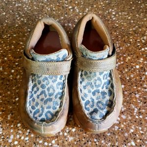 Kids Twisted X Velcro Leopard Bomber Size 10